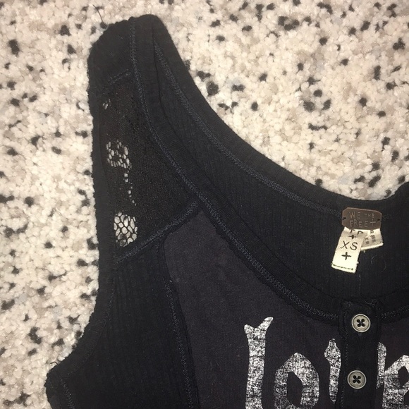 Just In✨ Free People Black Lace Cotton Tunic - Picture 8 of 9